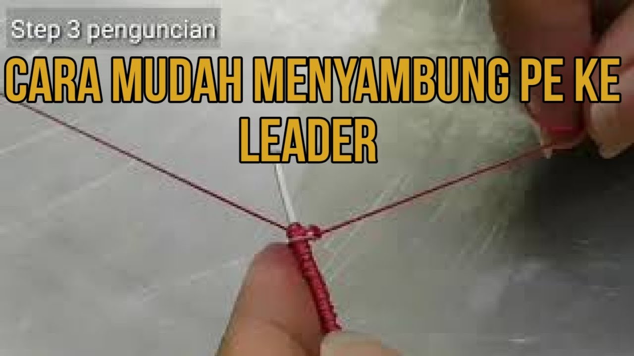 CARA MUDAH MENYAMBUNG PE KE LEADER //pasti kuat