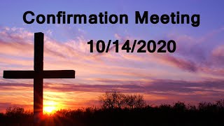 St Joseph Catholic Church Monroeville, Ohio: Confirmation Meeting, 10/14/2020