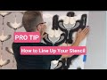 Stenciling Pro Tip! How To Line Up Your Stencil With Cutting Edge Stencils Registration System