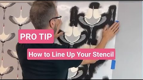 Stenciling Pro Tip! How To Line Up Your Stencil With Cutting Edge Stencils Registration System