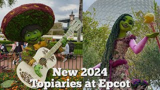 NEW Topiaries from “Wish” and “Coco” Debut at Epcot’s 2024 Flower and Garden Festival