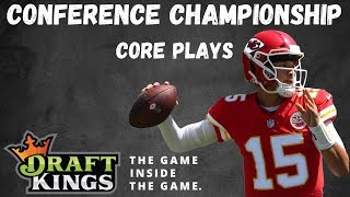 Draftkings NFL DFS | Conference Championship Round 2020 | Core Plays