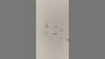 đâu mới là cách vẽ mũi đơn giản nhất? 🤔 #art #drawing