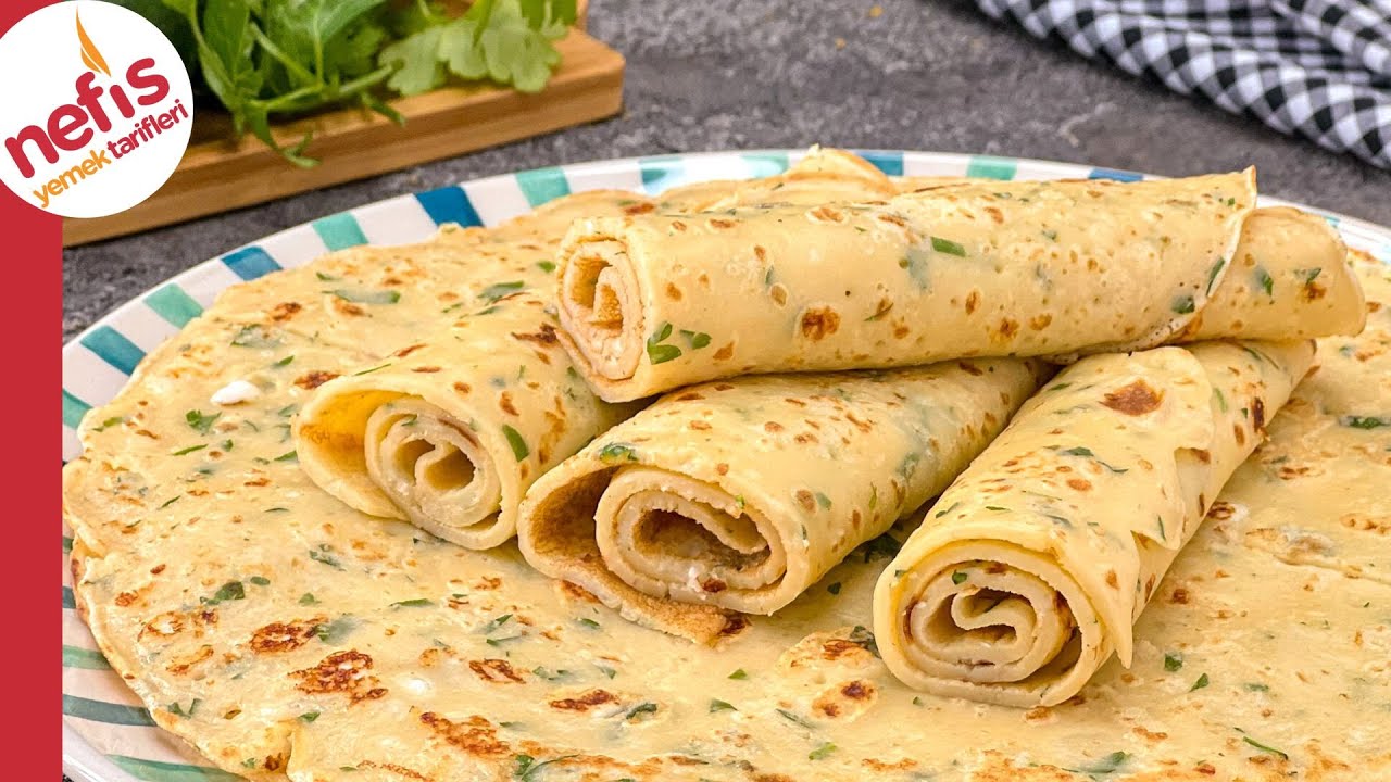 Her Gün Olsa Yenecek Kahvaltılık ???? Börek Tadında Peynirli Krep Tarifi ???? Her Gün Olsa Yenecek Kahvaltılık ???? Börek Tadında Peynirli Krep Tarifi ????