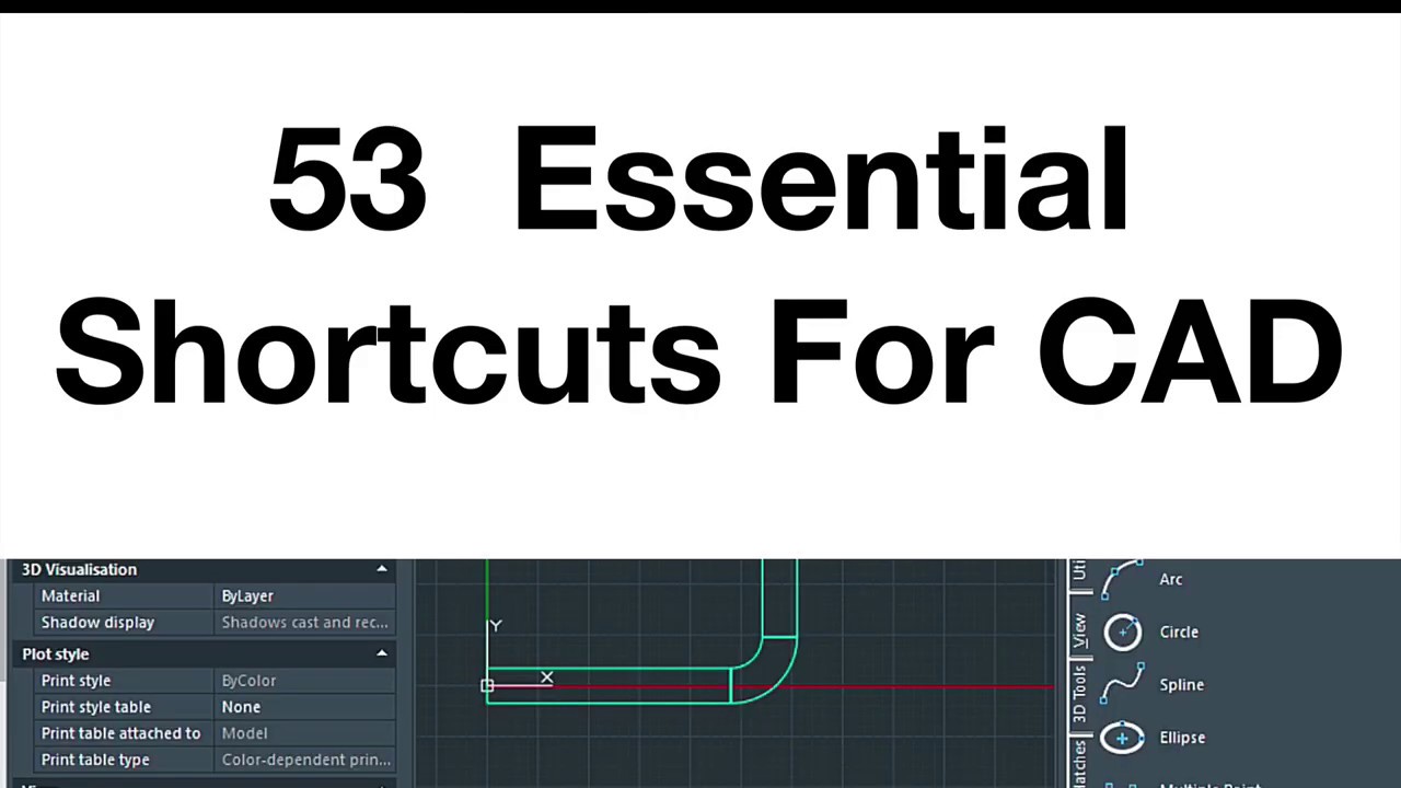 Crash Course CAD Tutorial – Common CAD Commands