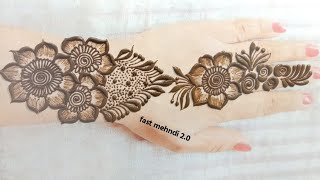 New stylish back hand mehndi design | easy mehndi design | simple mehndi | mehndi design | mehndi.