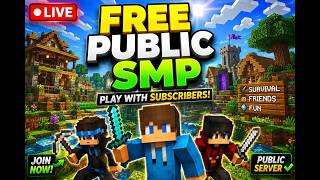 Free Public SMP Minecraft Live bedrock java SMP 24*7 |#minecraft  #shorts #minecraftgameplay #gaming