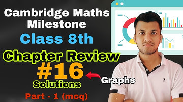 Class 8th Chapter Review 16 Solutions | Cambridge Maths Milestone | Part - 1 #graphs