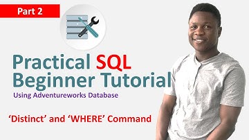 Practical SQL for Beginners Using Adventureworks Database Part 2 | DISTINCT and WHERE Command
