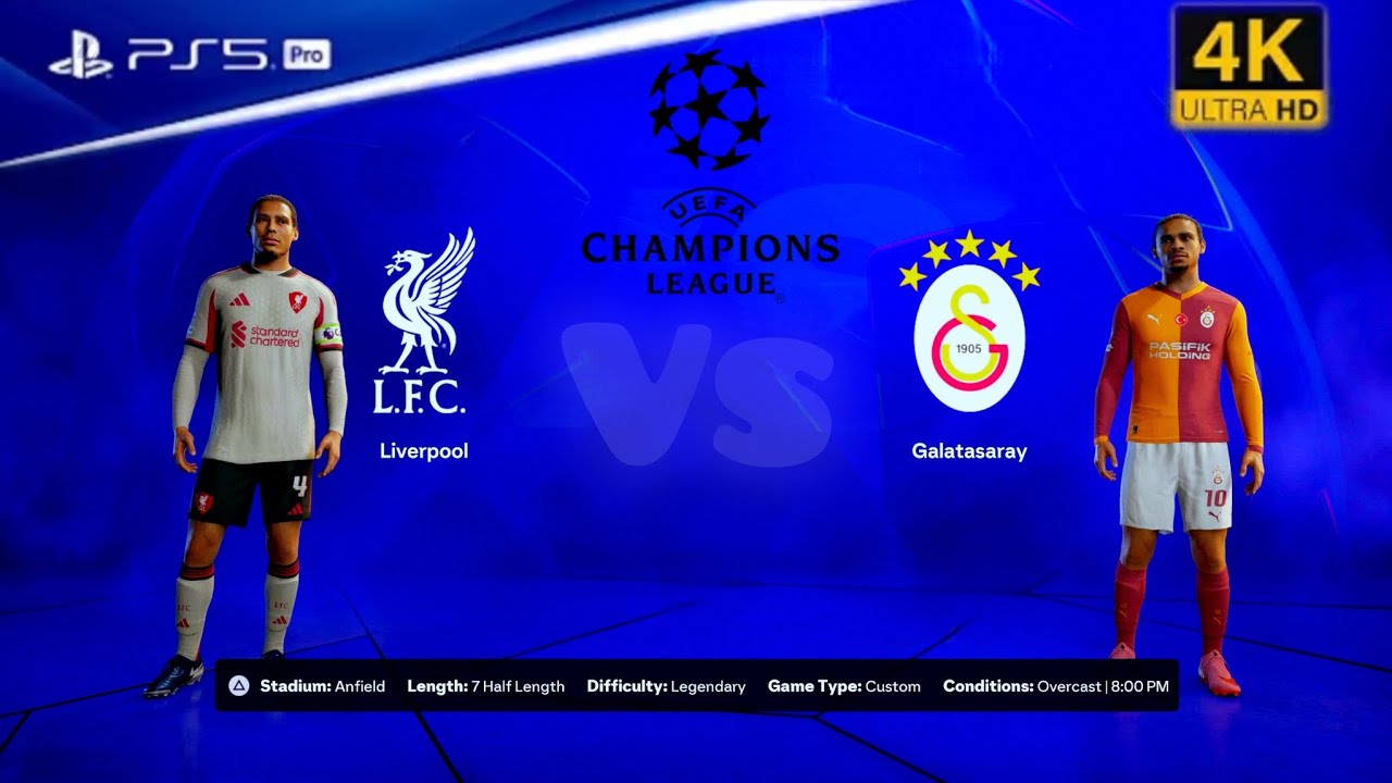 Liverpool vs Galatasaray | UEFA Champions League Full Match |FC 26 PS5 Gameplay 60FPS