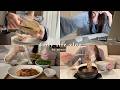 vlog | 一人暮らし社会人の日常vlog🌱ゲームにどハマりした週末/韓国料理ばかりの自炊記録🇰🇷カルビタン/ベーグルサンド/チェユクポックム