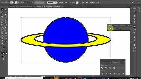 Adobe Illustrator Tutorial: Creating Saturn with the Pathfinder Tool