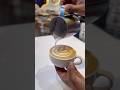 CLASSIC LATTE ART TULIP POUR❤️The secret to clean Tulip stacks#tulip #latteart #trending  #latteart