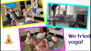 Trying out yoga! AKA-us arguing the entire time by Addie Melissa 42 views 1 year ago 3 minutes, 37 seconds