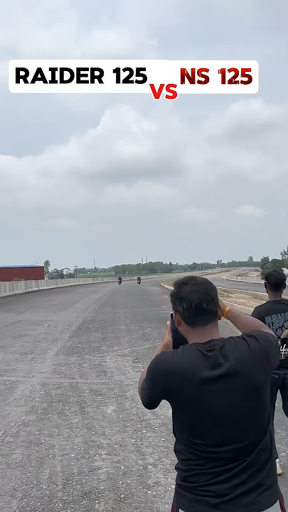 RAIDER 125 Vs NS 125 DRAG RACE #raider125 #tvsraider125 #ns125 #dragrace #shorts #bikelover