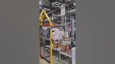 Demonstration of Fanuc robot applied to automated handling.