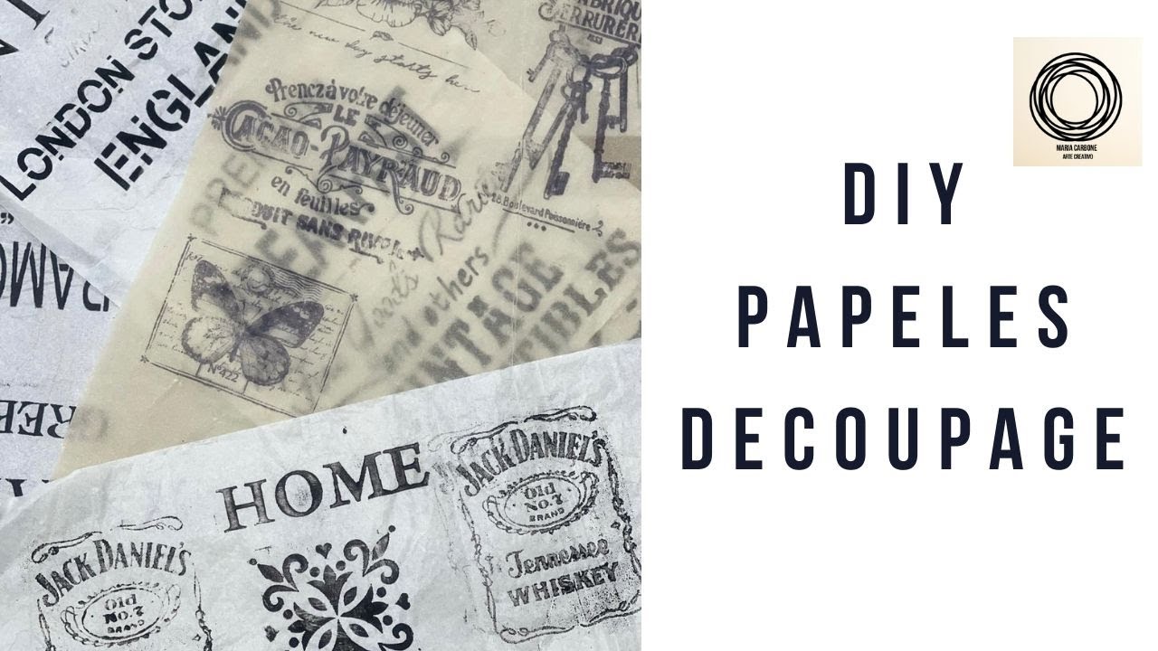 DIY PAPELES DECOUPAGE