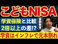 インフレで学資保険はマイナスに…!?こどもNISAと学資保険の結論はこれ