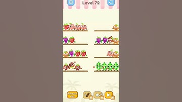 Fruit Color Sort Puzzle Level 72┃Complete Level┃Sorting Games