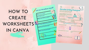 How to create interactive WORKSHEETS for students IN CANVA
