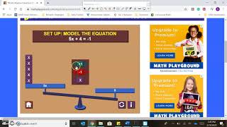 Using Math Playground to Sove Equations