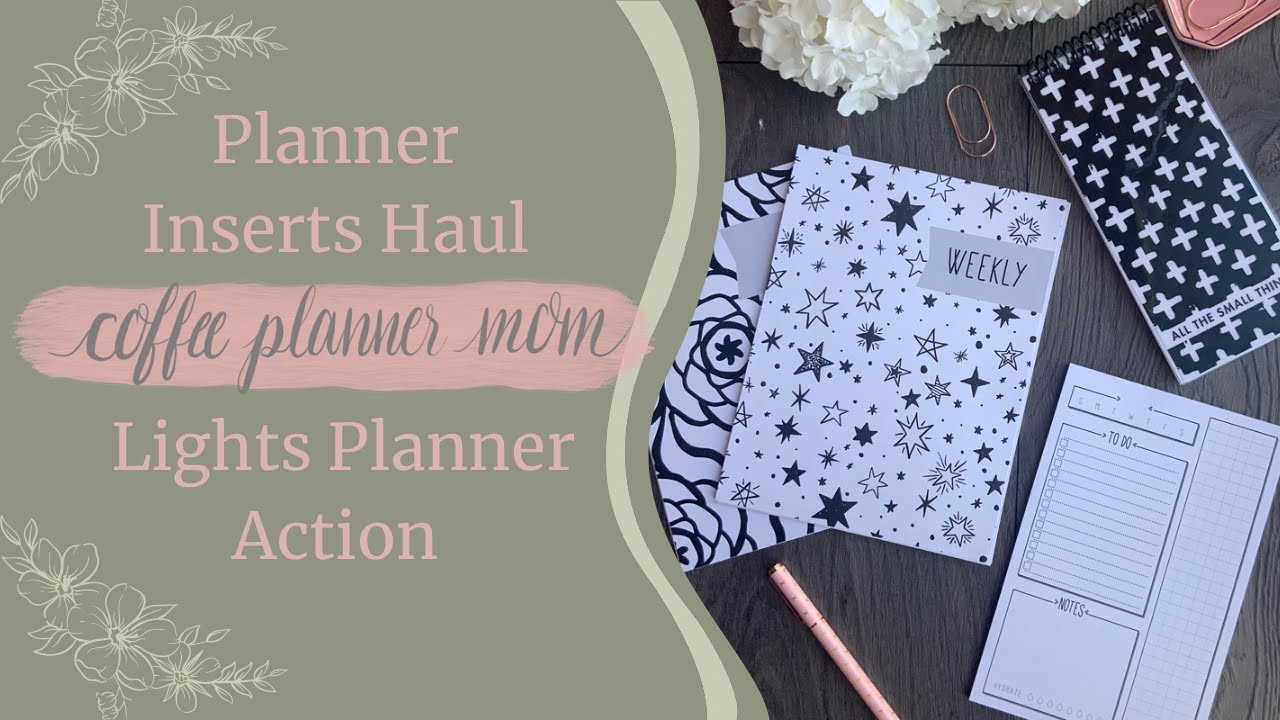 Planner Inserts Haul: Lights Planner Action - YouTube