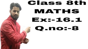 Ex:-16.1  Q.no:-8   8th MATHS  (Playing with Numbers Chapter 16)  professor
