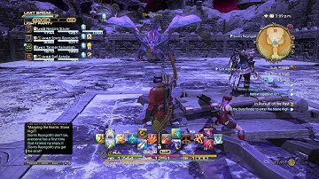 Final Fantasy XIV A Realm Reborn PS4 - 60fps The Stone Vigil dungeon, Bard gameplay 02
