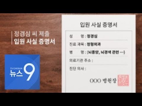 정경심, 진단서 아닌 입원증명서 팩스 제출…&amp;quot;<strong>뇌종양</strong> 기재 병원은 정형외과&amp;quot;