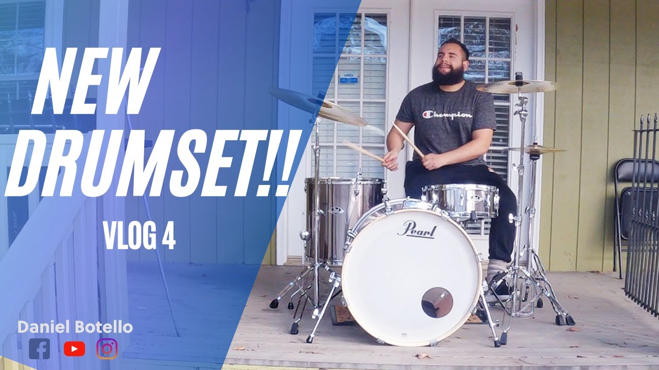 VLOG 4 NEW DRUM SET!! - Daniel Botello Drums - YouTube