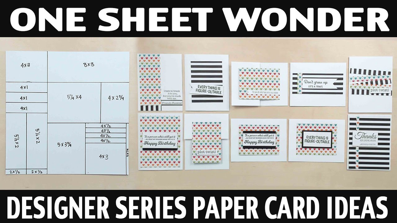 Stamping Jill - One Sheet Wonder Using Designer Series Paper Card Ideas ...