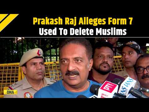 CJP Protest: 'Silent Erasure Of Voters'; Prakash Raj Alleges Form 7 Used To Delete Muslim Voters