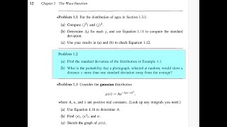 Introduction to Quantum Mechanics (2E) - Griffiths, P1.2: Basic Statistics (Continuous Variables) 2 The Statistical Interpretation The Wave Function Griffiths Quantum Mechanics