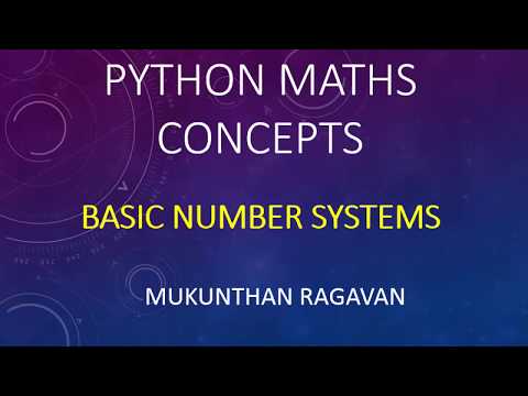 Python Maths concepts Number Systems