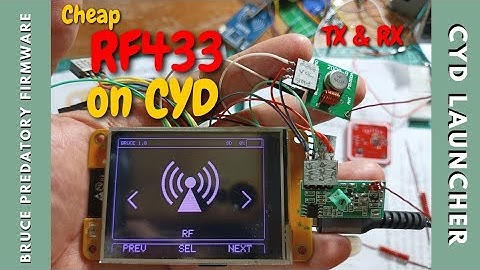 Connect RF433 on CYD for BRUCE Predatory Firmware