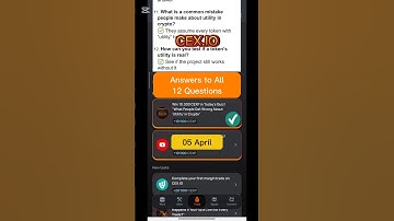 CEX.IO Quiz Answers Today - 05 April | CEX.IO Airdrop | 100% Correct! Claim Free Crypto Instantly! 🚀