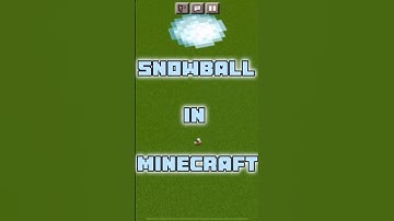 Minecraft Snowball #minecraft #minecraftshorts #shorts #mcpe #minecraftbedrock