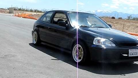 b20 vtec turbo ek hatch  : burnout 1