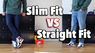 Slim Fit Denim VS Straight Fit Denim  Which Is Better Styled With Sneakers?