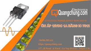 VoltageRegulator #12V #Inverter 1A Boost Current to 1A 7812 12V. Ổn Áp 12VDC 1A Bằng IC 7812