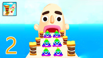 Sandwich Runner Updated!! Gameplay - Max Level Walkthrough 11-20 (IOS, Android) - Part 2