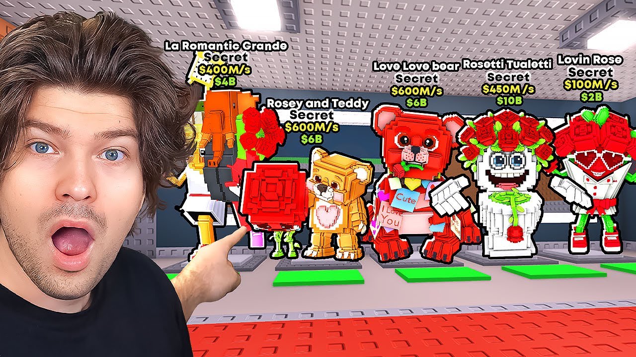 😱Я Украл 12 Новых ВАЛЕНТИН БРЕЙНРОТОВ с 20х УДАЧЕЙ в Steal a Brainrot!