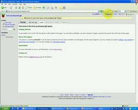 Create a New Wikispace