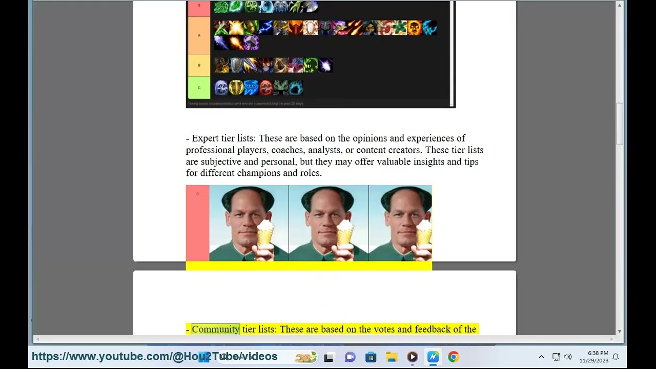 League of Legends Tier List (LoL Tier List)