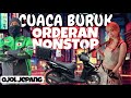 OJOL JEPANG | CUACA BURUK ORDERAN NONSTOP | ubereats japan