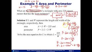 Math 117 4.6 Optimization