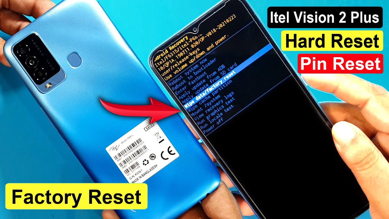 Itel Vision 2 Plus Hard Reset | Pattern Unlock & Factory Reset |