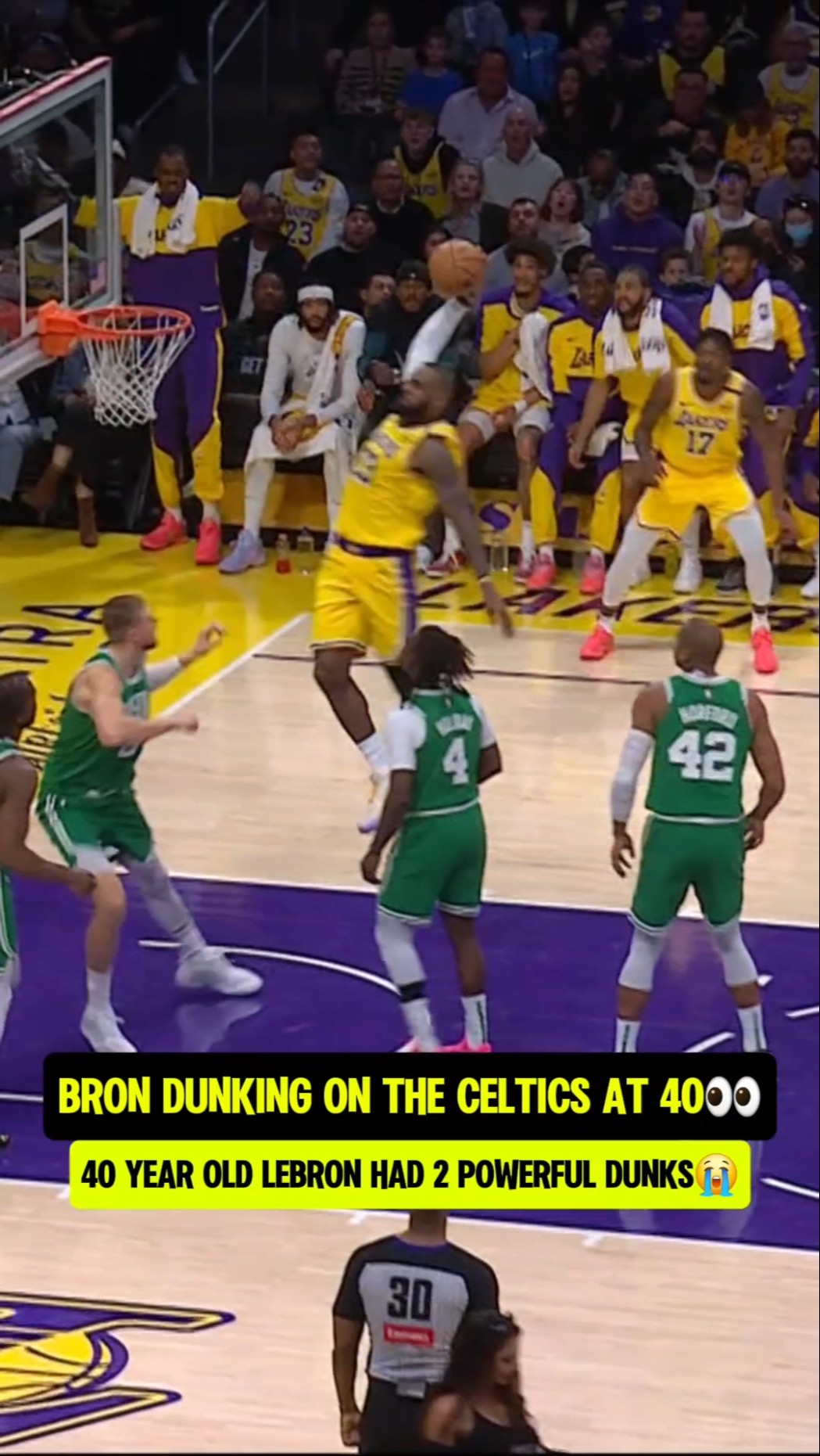 Porzingis got out of Brons way QUICK?