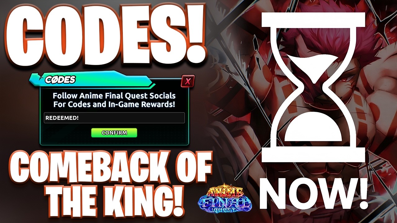 *HEIAN* NEW ALL COMEBACK OF THE KING UPDATE CODES FOR ANIME FINAL QUEST ...