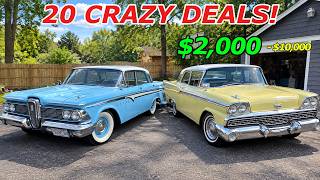Crazy Deals Today! 20 Shockingly Cheap Classic Cars $2K–$10K